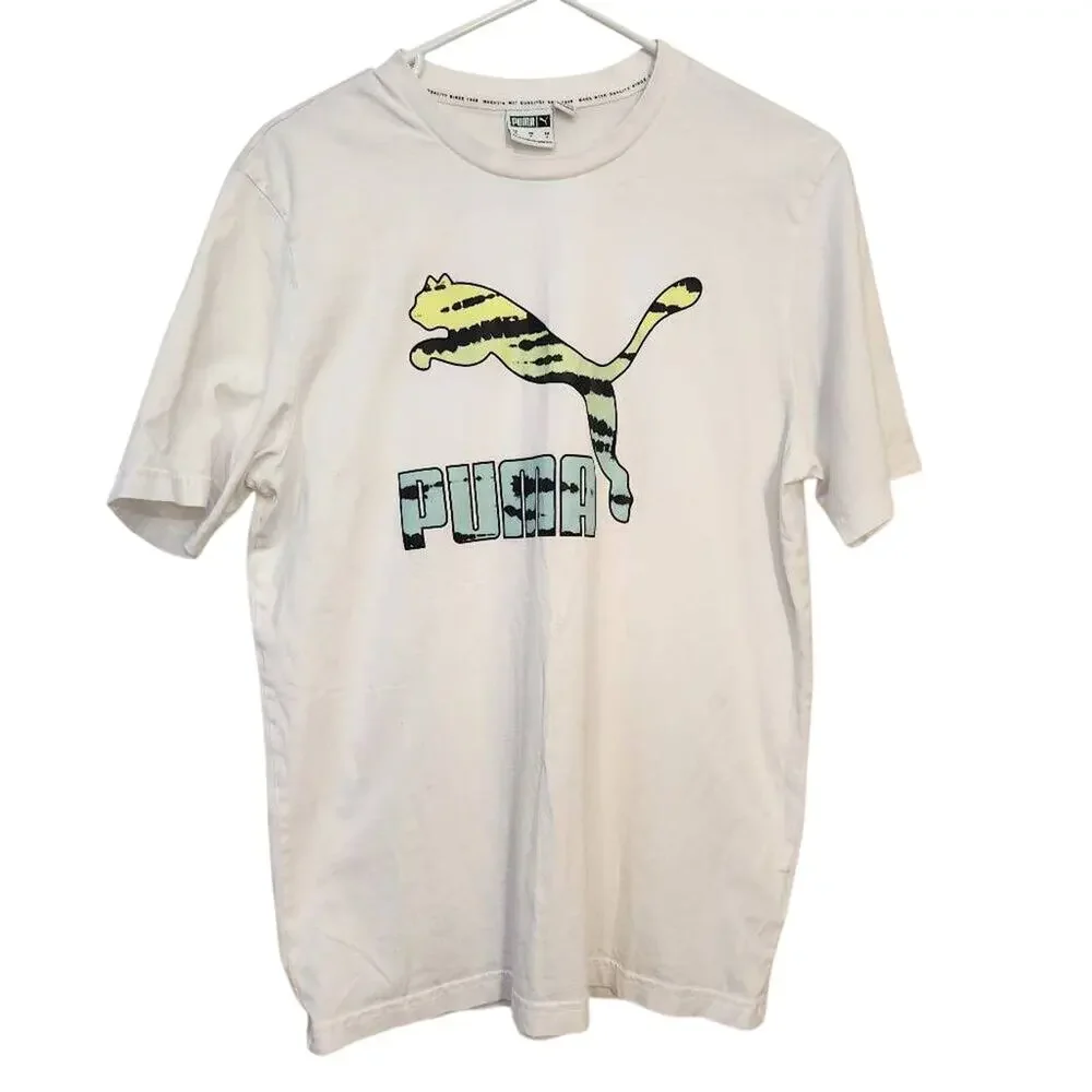 Puma Tie Dye Logo Shirt Mens Small